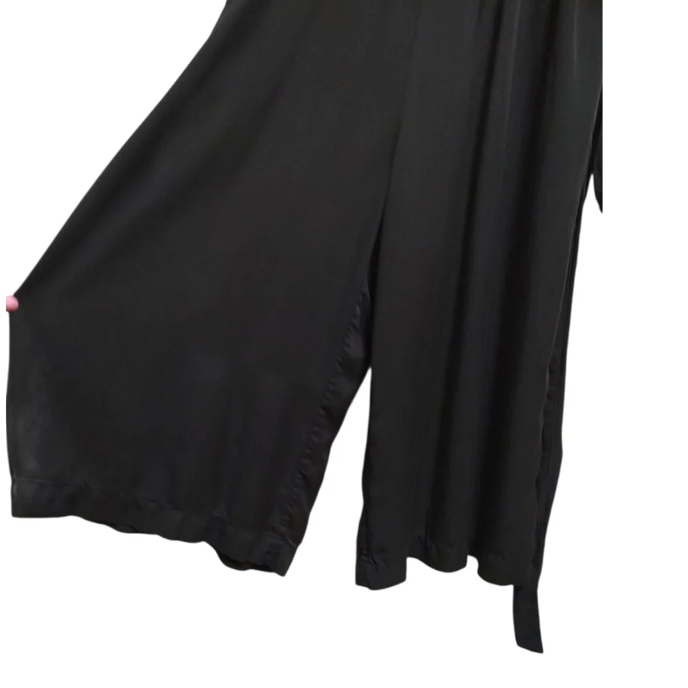 GAP Wide Leg Jumpsuit Pockets Belt Crop - Picture 3 of 9